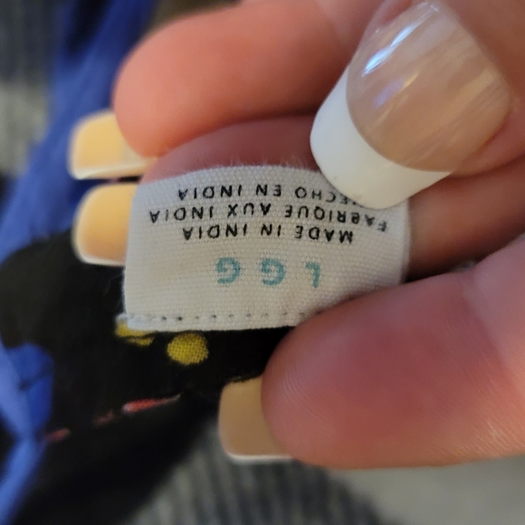 Roxy Girl size. Large open back tank shirt with buttons - Picture 6 of 6